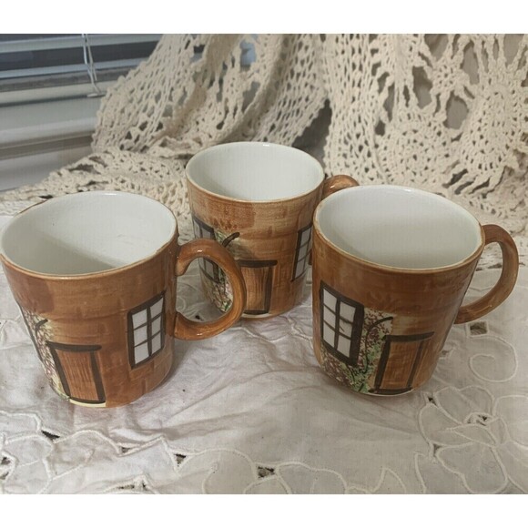 Vintage Price Kensington English Cottage Ware 845007 Tea Coffee Cups 8oz Set 3 - Picture 5 of 7